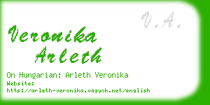 veronika arleth business card